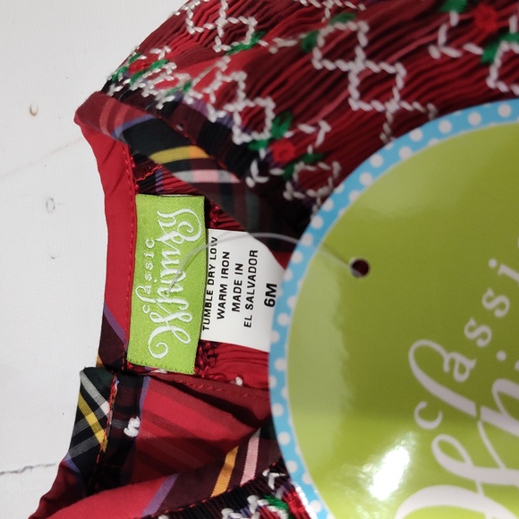 Classic Whimsy 6 months smocked dress plaid New with tags - Picture 4 of 5